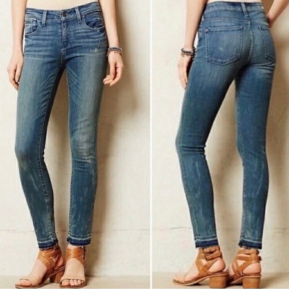 Anthropologie Blue Skinny Jeans